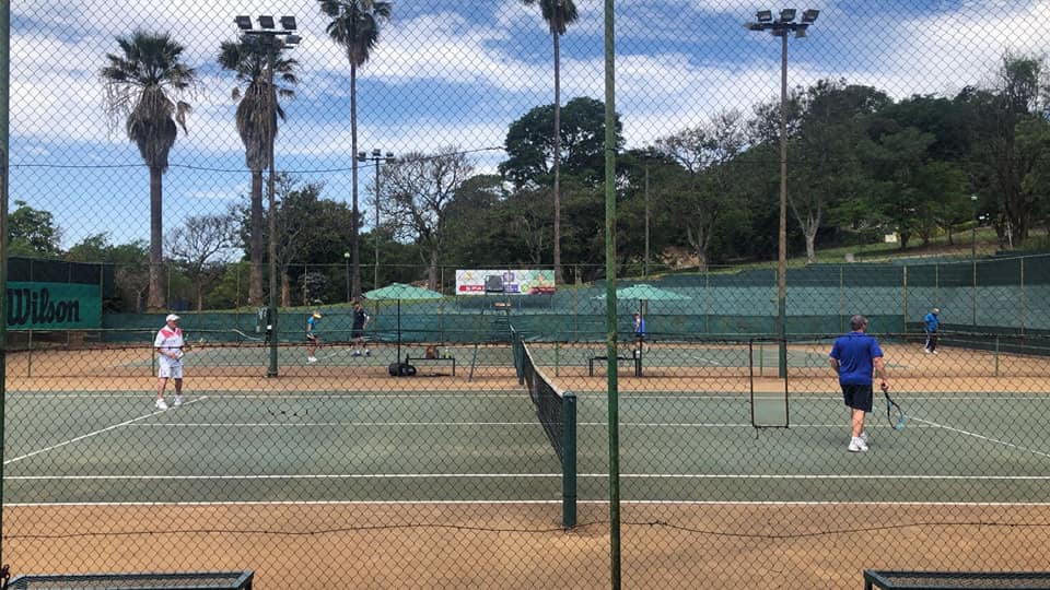 Group enjoying the clubhouse